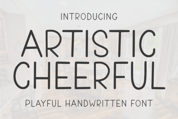 Artistic Cheerful Font for Editorial Design