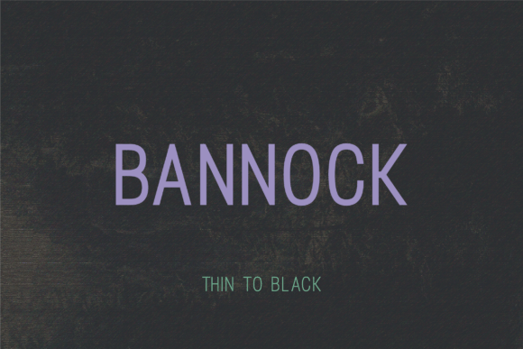 Bannock Typeface for Modern Branding