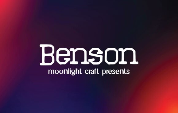 Benson Typeface for Elegant Editorial Design