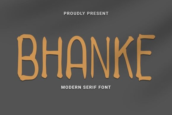 Bhanke Typeface for Modern Web Branding