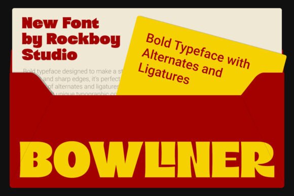 Bowliner: A Bold Display Typeface for Makers