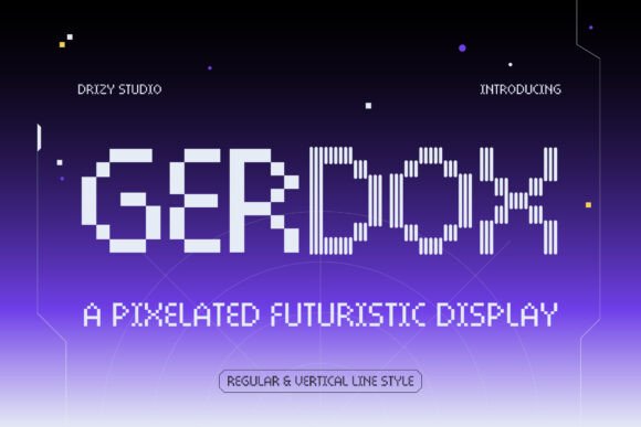 Gerdox: A Pixelated Typeface for Modern Editorial Design