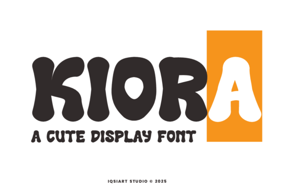 Kiora: A Bold Display Font for Playful Branding