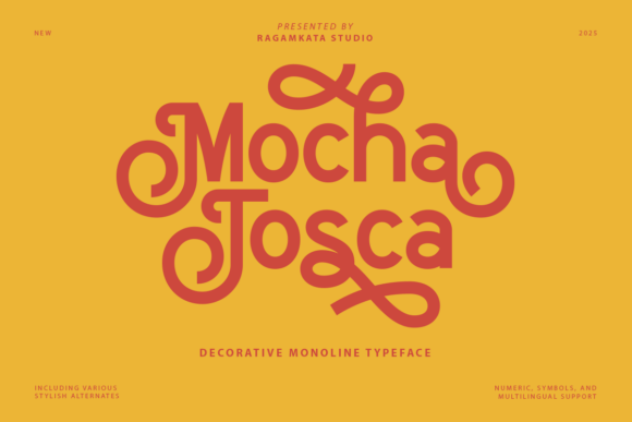 Mocha Tosca: The Monoline Typeface for Modern Brands