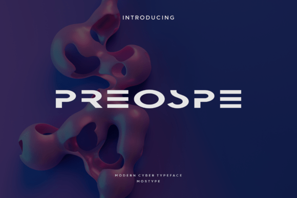 Preospe: A Futuristic Typeface for Bold Branding