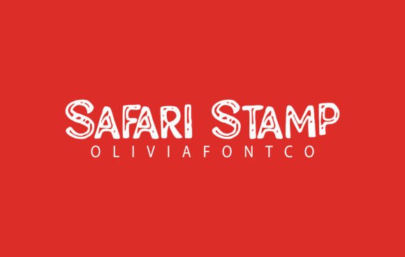 Safari Stamp Font for Handmade Branding