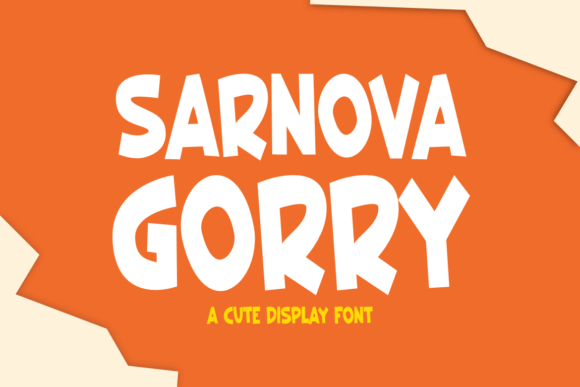 Sarnova Gorry Font for Playful Branding