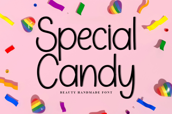 Special Candy Font for Festive Holiday Designs