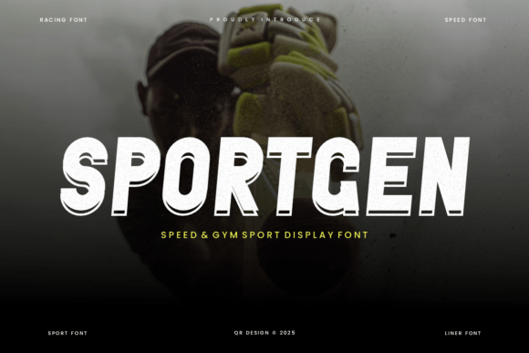 Sportgen: A Bold Display Font for Branding