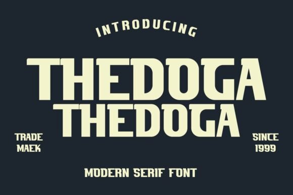 Thedoga Typeface for Modern Business Branding