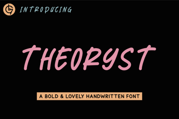 Theoryst Font: Bold Handwritten Style for Editorial Design
